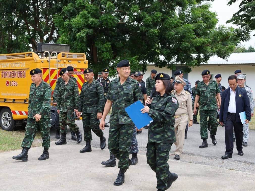 ผู้แทนปลัดกระทรวงกลาโหมตรวจเยี่ยมการฝึกระดมสรรพกำลังเพื่อการทหาร ประจำปี ๒๕๖๙