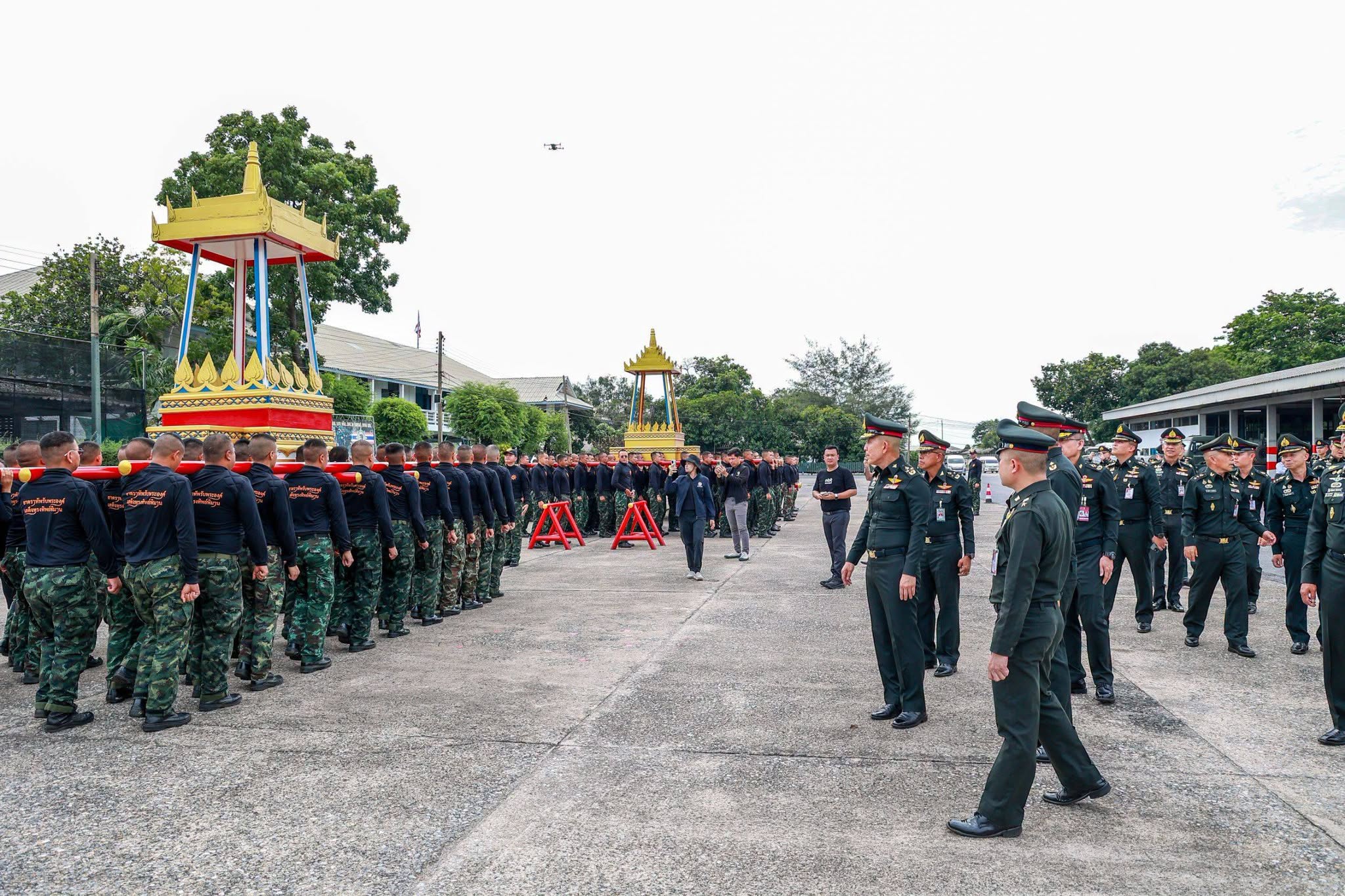 ปลัดกระทรวงกลาโหมตรวจเยี่ยมการซักซ้อมการจัดขบวนพระบรมราชอิสริยยศ