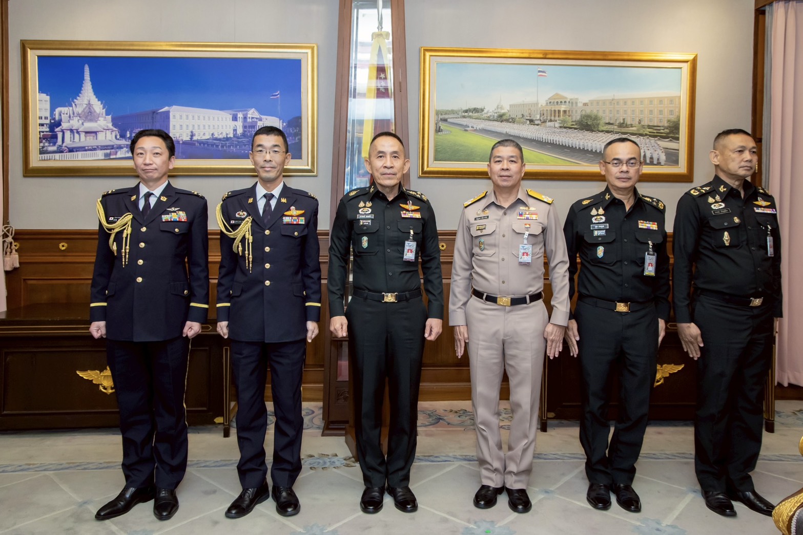 ปลัดกระทรวงกลาโหม ต้อนรับผู้ช่วยทูตทหารญี่ปุ่นคนใหม่ ขอบคุณผู้แทนเดิม ย้ำความสัมพันธ์ไทย-ญี่ปุ่นมีพัฒนาการอย่างต่อเนื่องบนพื้นฐานของความไว้วางใจและผลประโยชน์ร่วมกัน